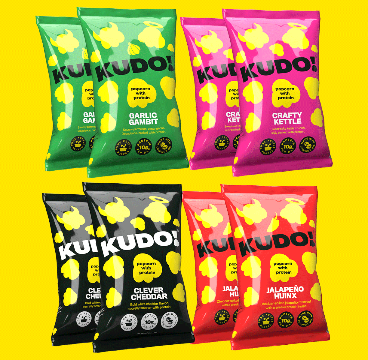 Popcorn with Protein Variety 8-Pack (2 oz. bag)