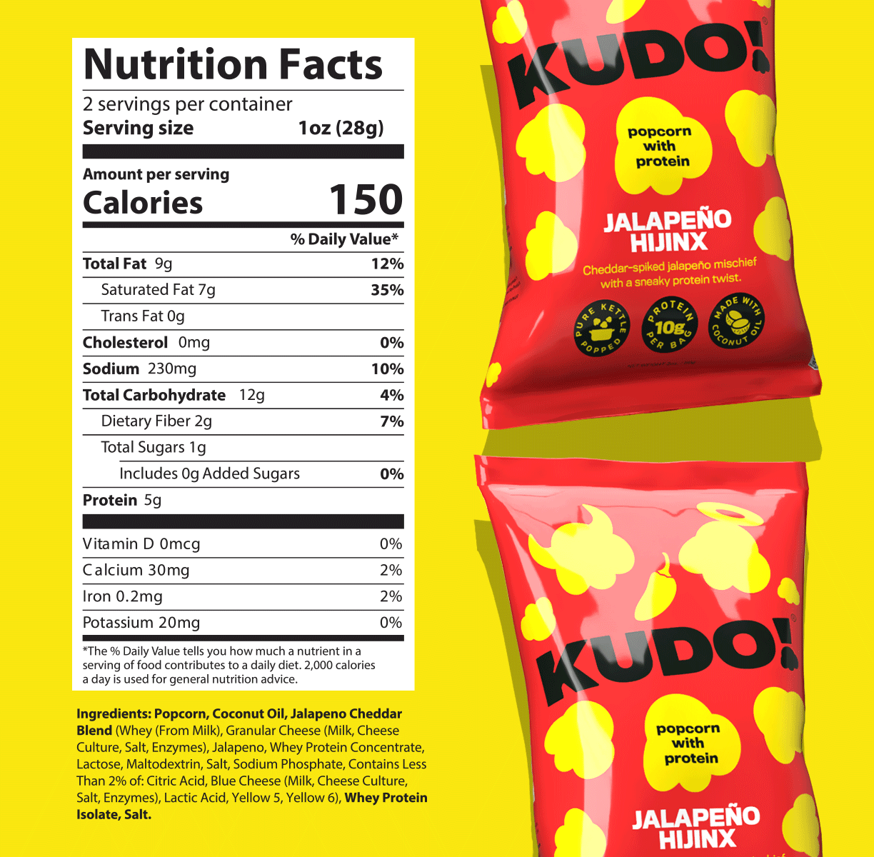 Popcorn with Protein Variety 8-Pack (2 oz. bag)