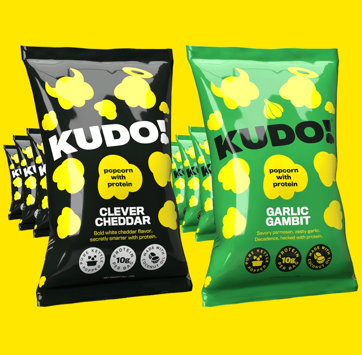 Clever Cheddar & Garlic Gambit Combo 8- Pack (2 oz. bag)